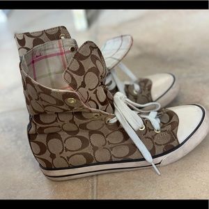 Retro Coach Hightop Sneakers